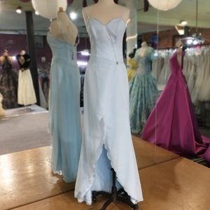 Impression Front Slit Beaded, Sequined Dress